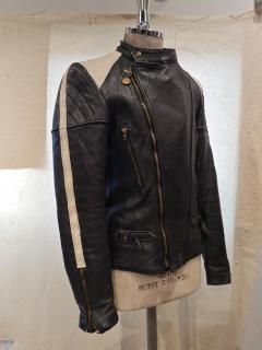 70's 2tone Double Riders Leather Jacket 