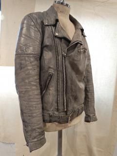 DAMEN LEATHERS TWIN TRACK Double Leather Jacket 