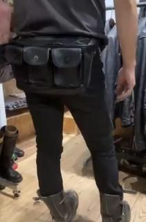 Leather hip Bag (3pockets)