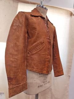 40's Sports Leather Jacket 
