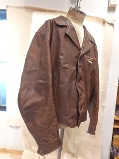 40~50's FN ULVILA Leather Jacket 