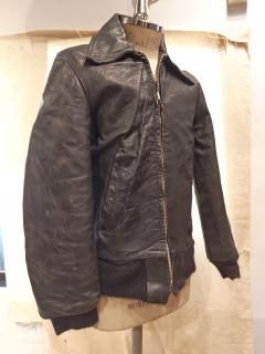 70's Golden Fleece Rib Leather Jacket