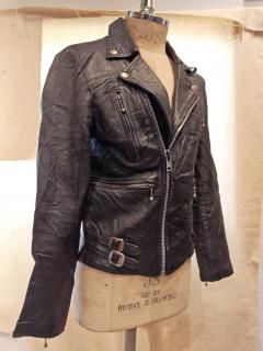 70's REAL LEATHER Double riders jacket 