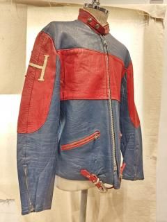 70's  WADDINGTON PIRATE  2tone Single Leather Jacket 