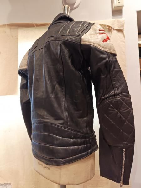 70's TT LEATHERS Riders Jacket ”YAMAHA ” - neon-leather