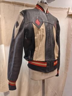 Pacific GARMENT Tricolor Rib Leather Jacket 