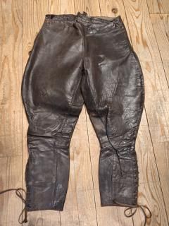 40's German Leather motorcycle pants