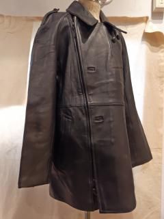 <img class='new_mark_img1' src='https://img.shop-pro.jp/img/new/icons1.gif' style='border:none;display:inline;margin:0px;padding:0px;width:auto;' />90's Losmos Cuir French Army Motorcycle Leather Coat 