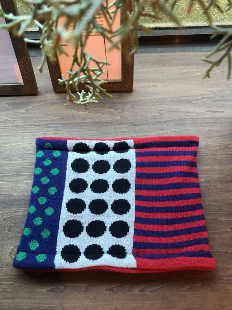 A collection of patterns neck warmer