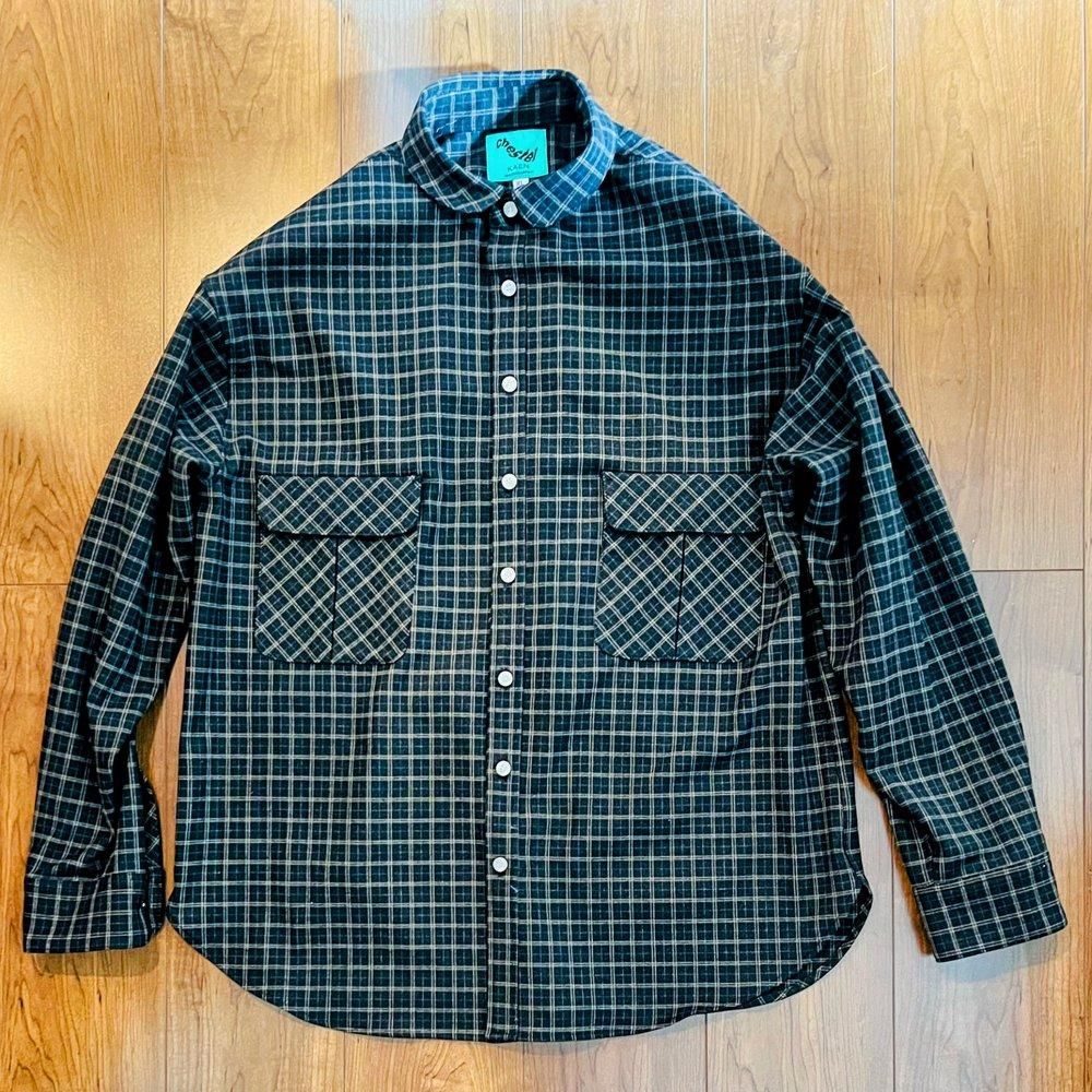 <img class='new_mark_img1' src='https://img.shop-pro.jp/img/new/icons9.gif' style='border:none;display:inline;margin:0px;padding:0px;width:auto;' />Chesterstretch shirt_charcoal graph check