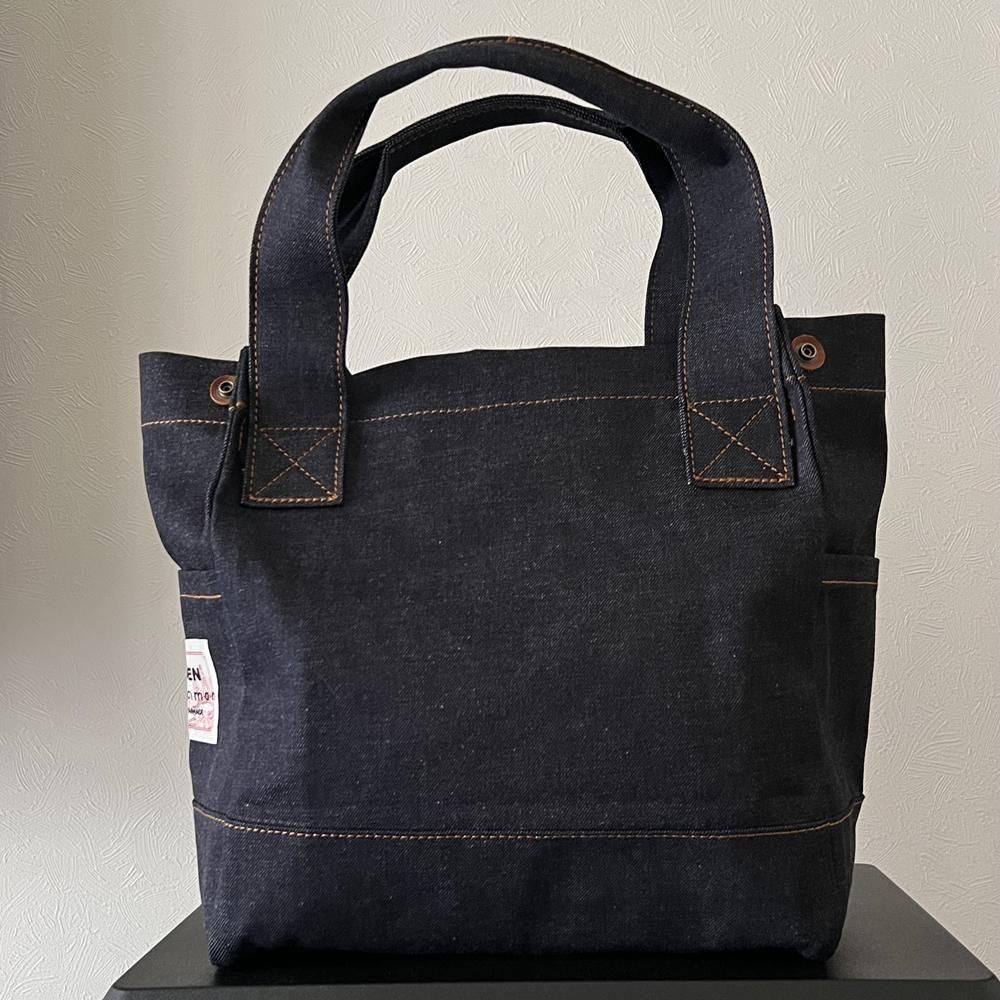 <img class='new_mark_img1' src='https://img.shop-pro.jp/img/new/icons10.gif' style='border:none;display:inline;margin:0px;padding:0px;width:auto;' />KAEN ORIGINAL TOTE BAG_ Indigo Denim