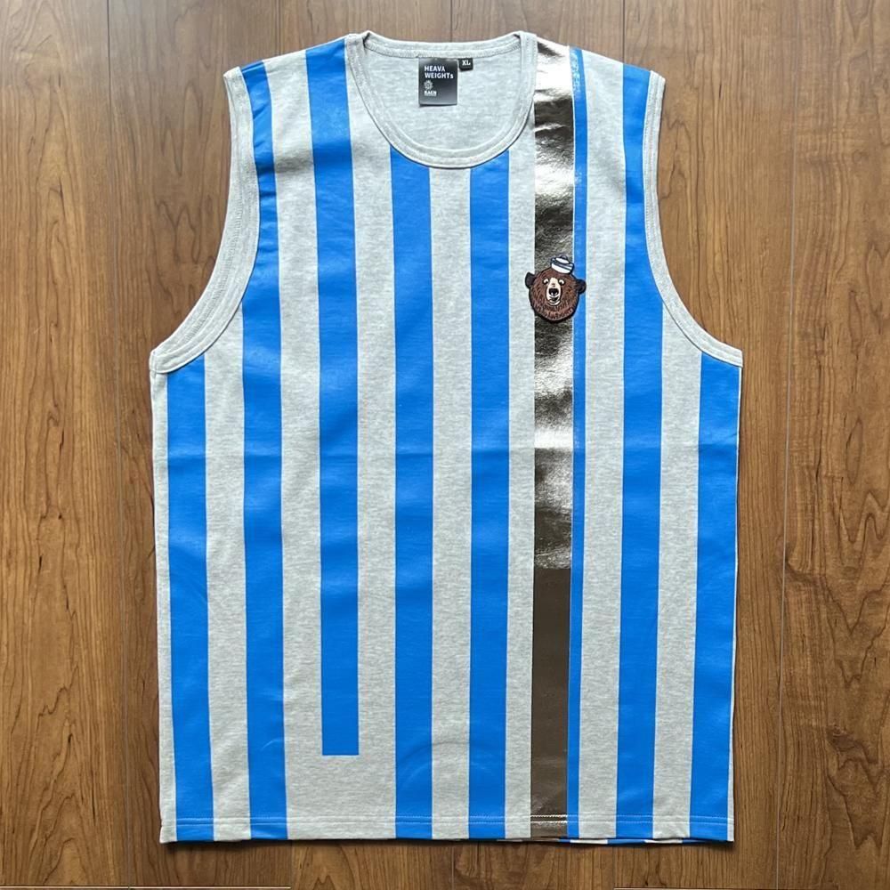 <img class='new_mark_img1' src='https://img.shop-pro.jp/img/new/icons10.gif' style='border:none;display:inline;margin:0px;padding:0px;width:auto;' />HEAVY WEIGHTsNosleeve Tank_Blue     