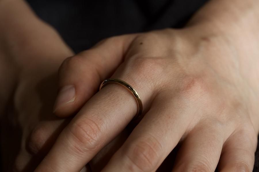 真鍮　指輪 真鍮の角張った指輪 / 2.0mm - dzdz rings Online Store