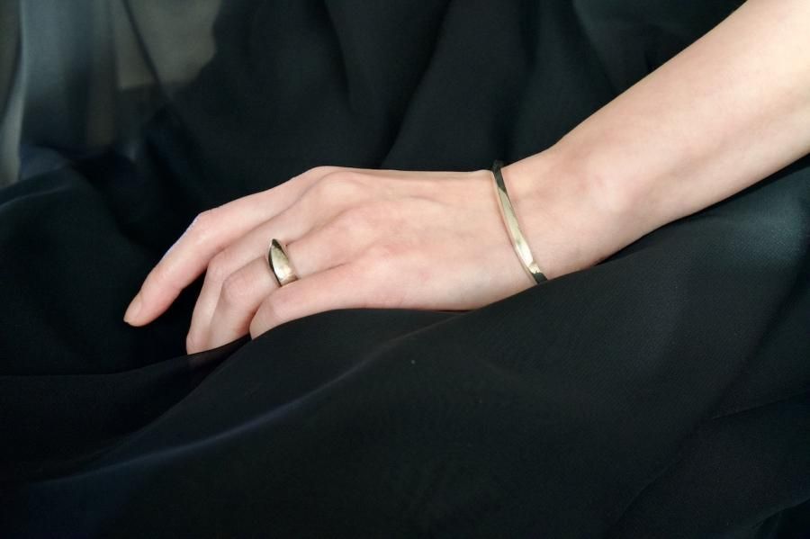 001〕Silver Edge Ring - dzdz Online Store