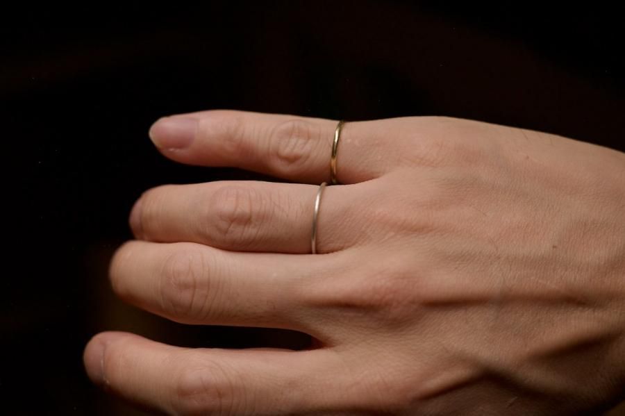 18金つめリンクセット フラッグス flags K18 リング ［Nami］ 18金 18K PT Pt 金 プラチナ