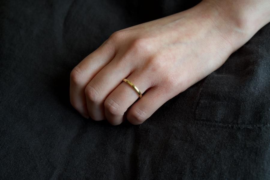 K18 Classic Oval Ring / 2.0mm - dzdz rings Online Store