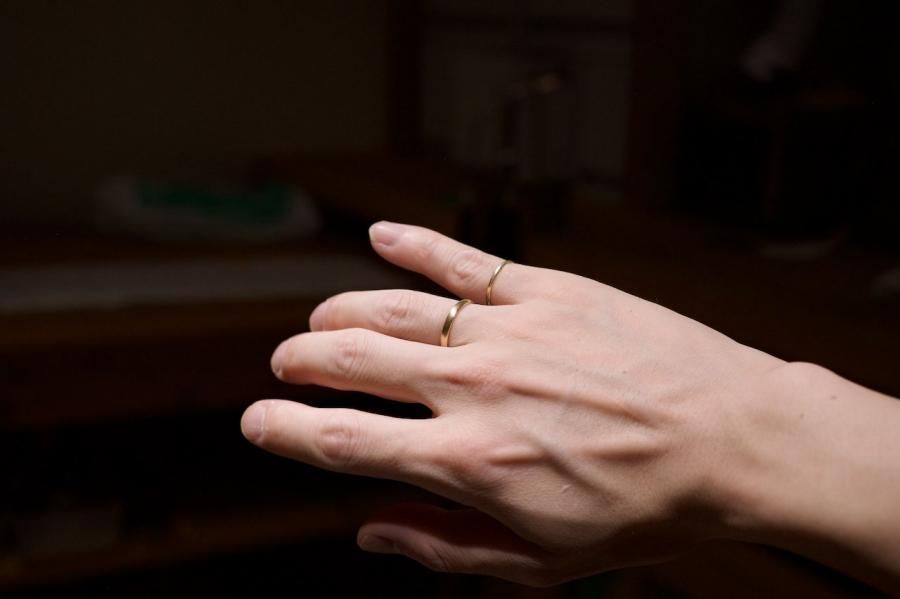 K18 指輪 K18 6.6mm幅 28号 喜平チェーンリング 新品 18金 喜平リング 指輪