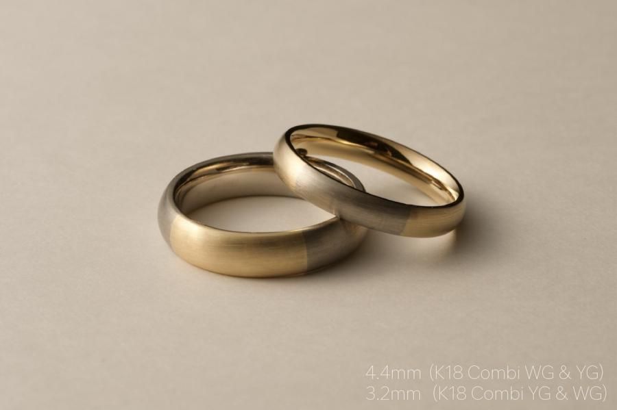 dzdz づづ 特別な指輪 K18YG 幅2mm dzdz づづ 特別な指輪 K18YG 幅2mm Ptの2つの指輪を、K18YGの