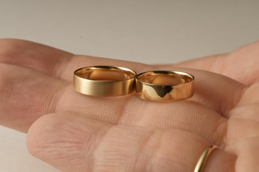 18金の板の指輪 / 4.2mm - dzdz Online Store