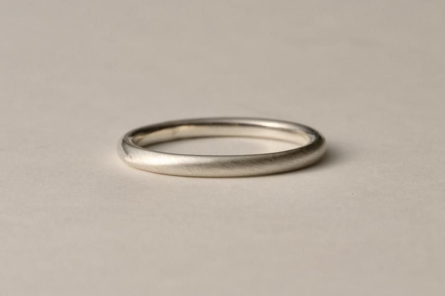 001Silver Edge Ring