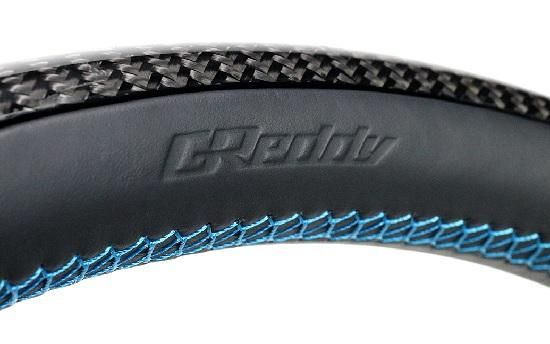 GReddy ステアリング ブラックカーボン 3色ステッチ GUN125 GReddy ステアリング ブラックカーボン 3色ステッチ GUN125