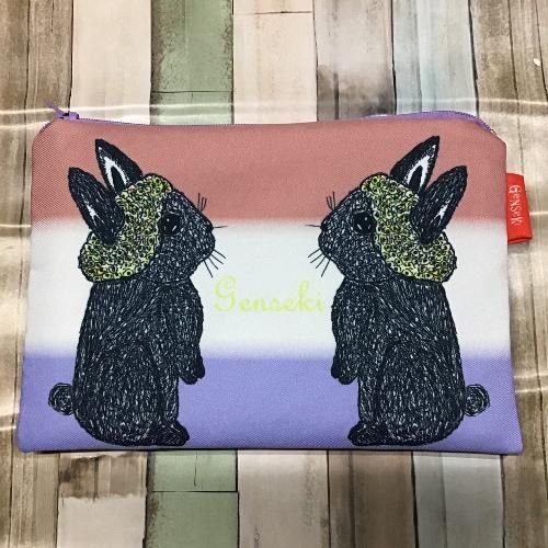 うさぎ パステルカラー 障がい者アート Genseki