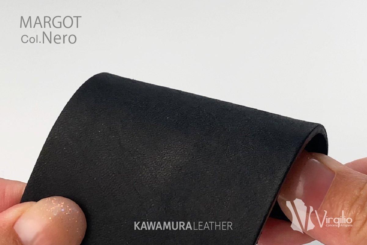 スクラッチレザー『MARGOT / マルゴー』#Nero ブラック | 革の販売