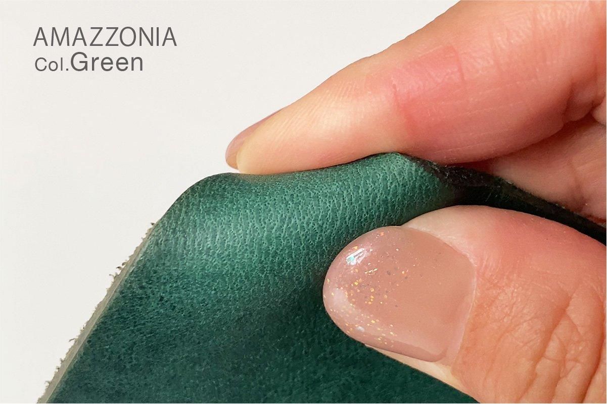 レゾナンス　396 Azzurra社製『AMAZZONIA / アマゾニア』#AZ-10 グリーン | 革の販売