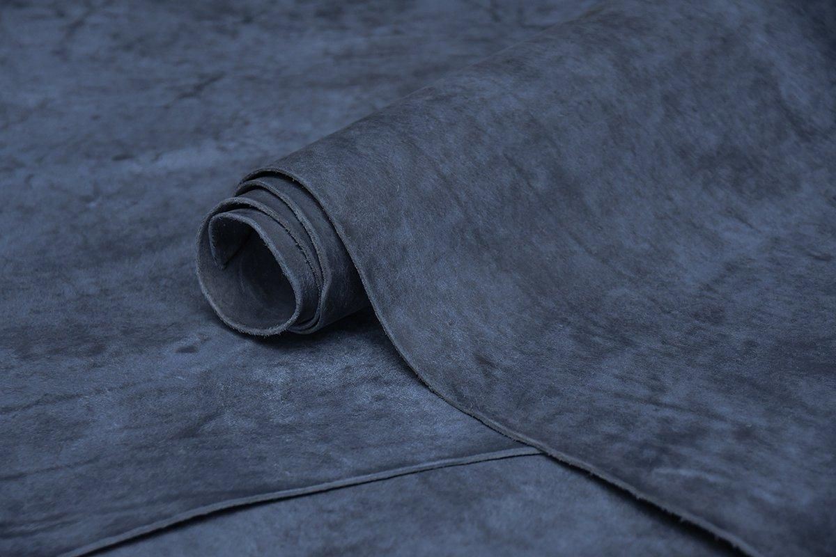 スクラッチレザー『MARGOT / マルゴー』#Navy ネイビー | 革の販売