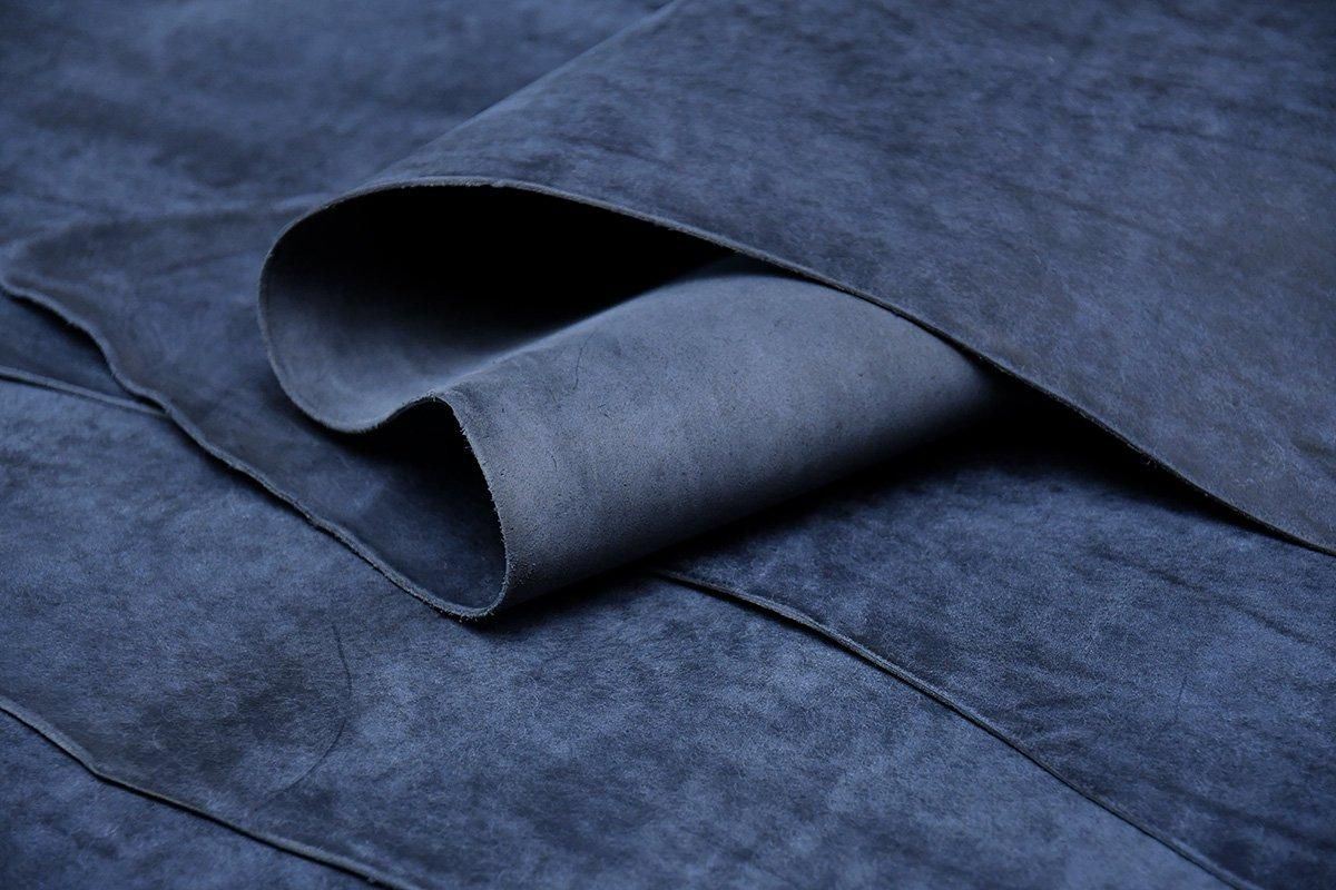 スクラッチレザー『MARGOT / マルゴー』#Navy ネイビー | 革の