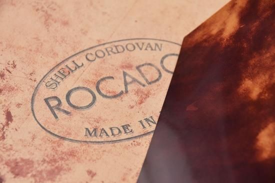 ROCADO社のシェルコードバン【MARBLED】#Burgundy / バーガンディ | 革