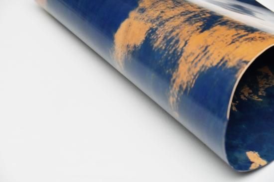 ROCADO社のシェルコードバン【MARBLED】#Blue / ブルー | 革の ROCADO社のシェルコードバン【MARBLED】#Blue / ブルー | 革の