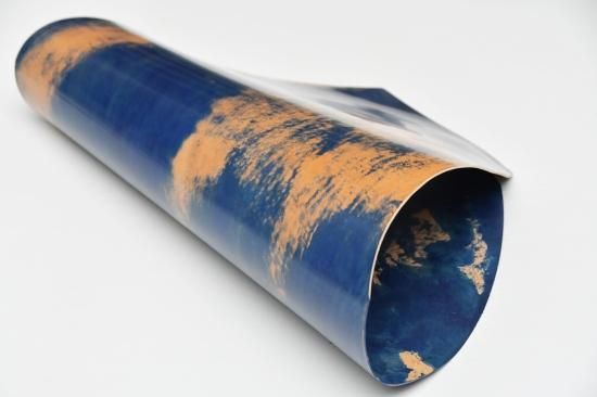 ROCADO社のシェルコードバン【MARBLED】#Blue / ブルー | 革の ROCADO社のシェルコードバン【MARBLED】#Blue / ブルー | 革の