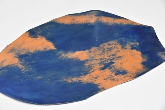 ROCADO社のシェルコードバン【MARBLED】#Blue / ブルー | 革の ROCADO社のシェルコードバン【MARBLED】#Blue / ブルー | 革の
