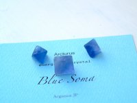 Blue Soma エナジャイズド・フローライト原石（ニューメキシコ）小さめ３個セット（１番）