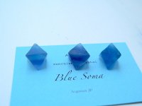 Blue Soma™ エナジャイズド ブルーフローライト原石 8gニューメキシコ産（３点同時up!）