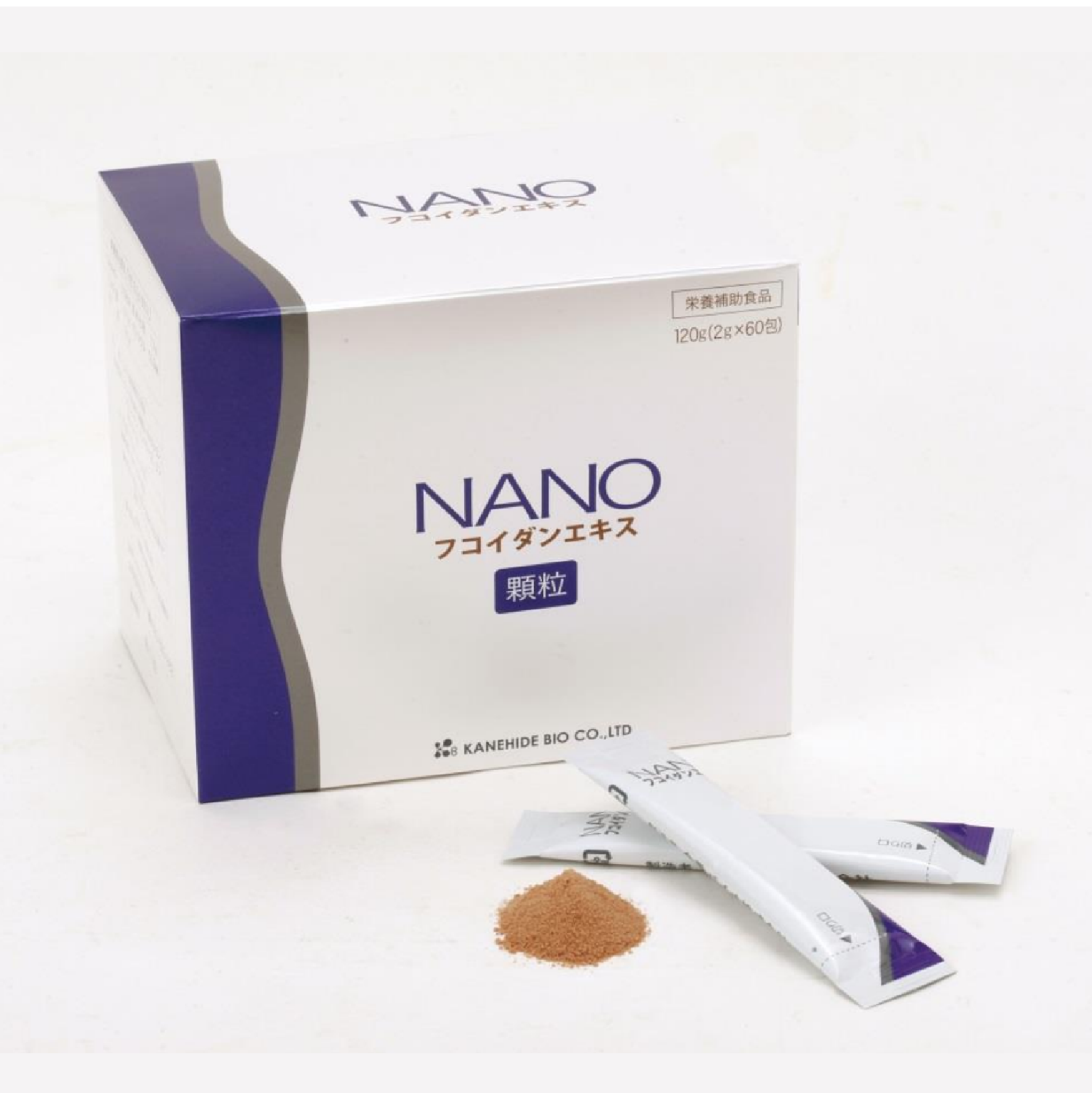NANO (ナノ) フコイダンエキス 120g (2g×60包) - 3箱セット - 日本健康