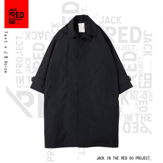 Text / × J.B.Voice TRENCH COAT , SINGLE-BREASTED DOUBLE COLLAR