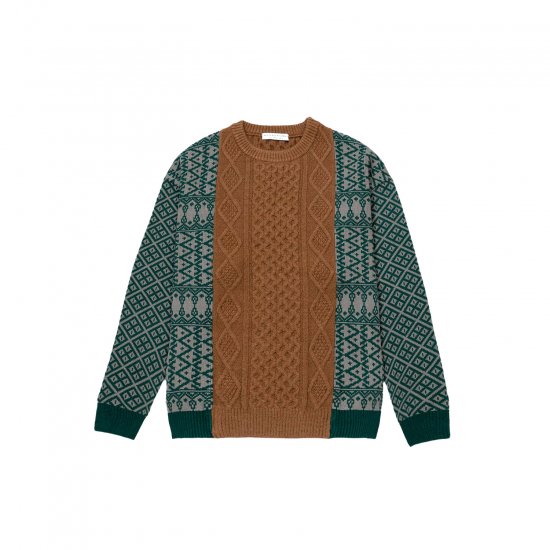 MISTERGENTLEMAN / CABLE MIX PATTERNED KNIT