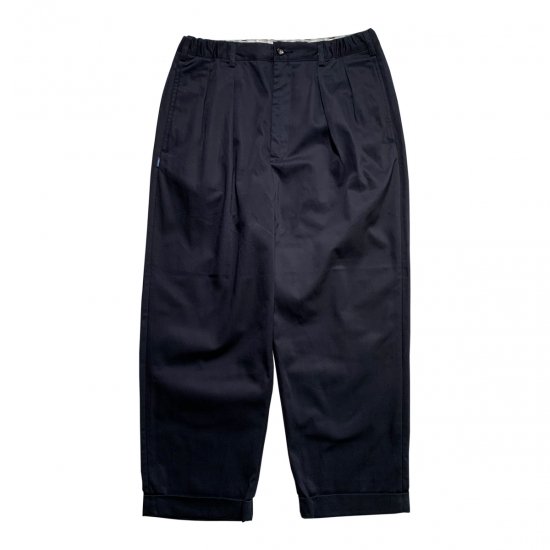 TapWater / COTTON CHINO TUCK TROUSERS