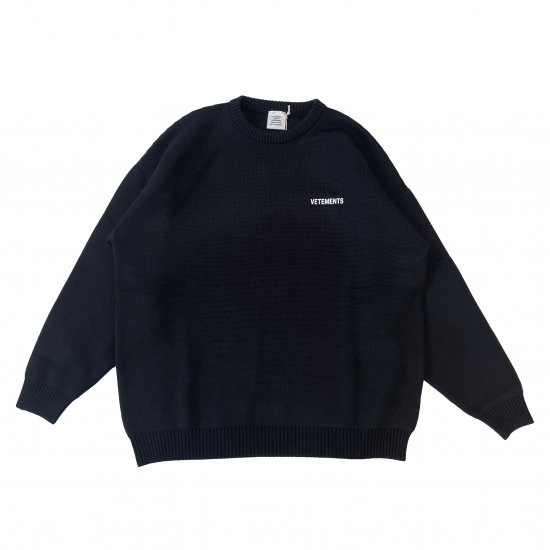 VETEMENTS / ICONIC LOGO KNITTED JUMPER