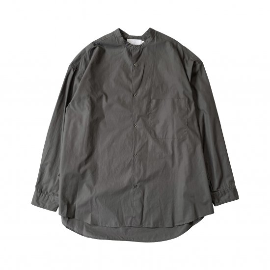 Graphpaper / BROAD L/S OVERSIZED BAND COLLAR SHIRT
