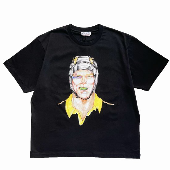 JW ANDERSON / OVERSIZED PRINTED RUGBY FACE T-SHIRT