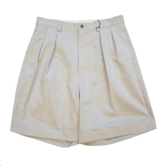 A.PRESSE / TWO TUCK CHINO SHORTS