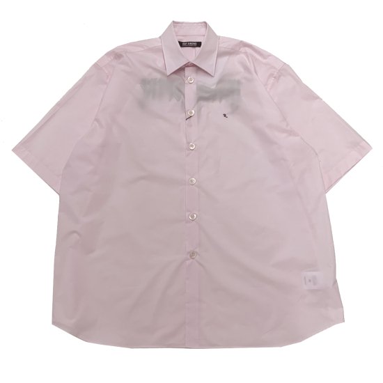 RAF SIMONS / SHORT SLEEVE SHIRT WITH UITRACEPTRE EMBROIDERY