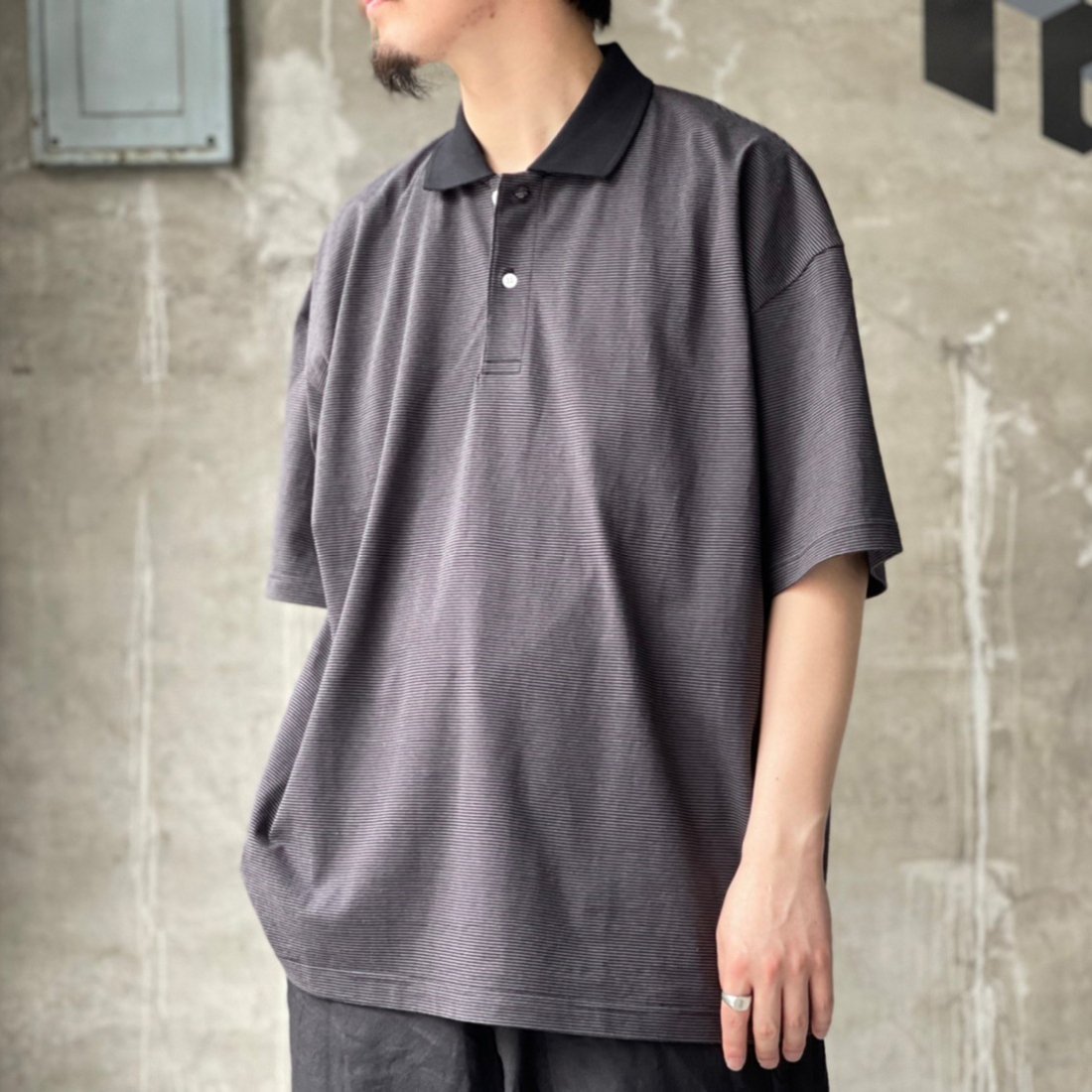 COOTIE Open End Yarn Border S/S Polo-