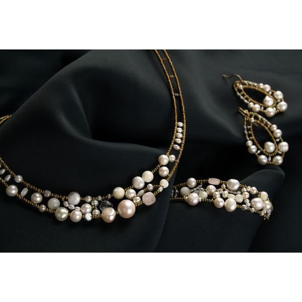 Ziio ツィーオ ネックレス パール 天然石 made in italy Ziio ツィーオ ネックレス パール 天然石 made in italy