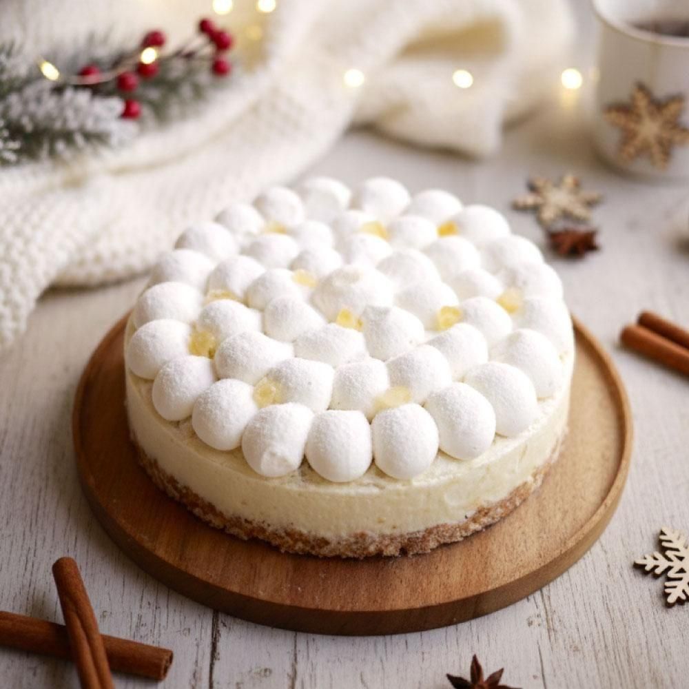 【クリスマス限定】オイモ ふわとろチーズケーキ 5号ホール |さつまいも チーズムース クリスマスケーキ