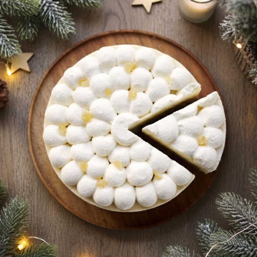 【クリスマス限定】オイモ ふわとろチーズケーキ 5号ホール |さつまいも チーズムース クリスマスケーキ