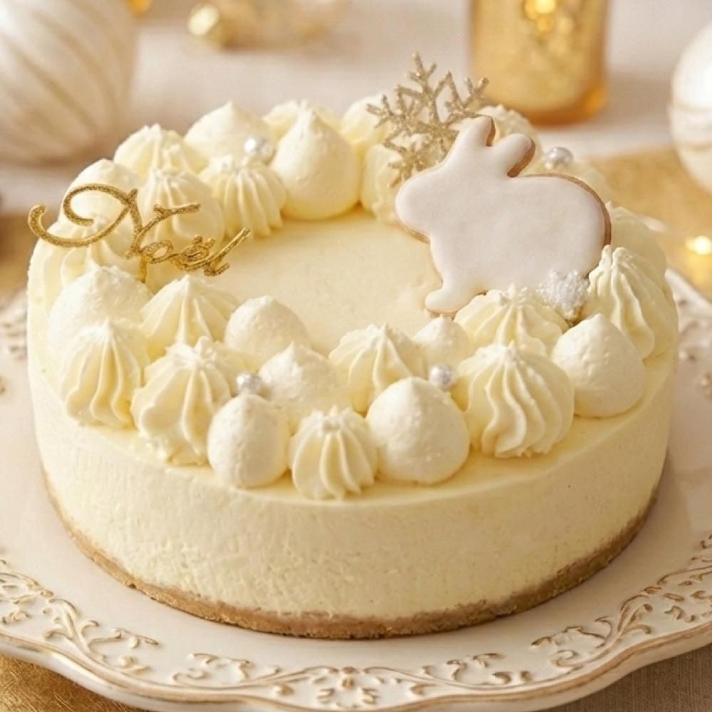 【クリスマス限定】雪もちチーズケーキ 5号ホール |MOTCH チーズムース クリスマスケーキ